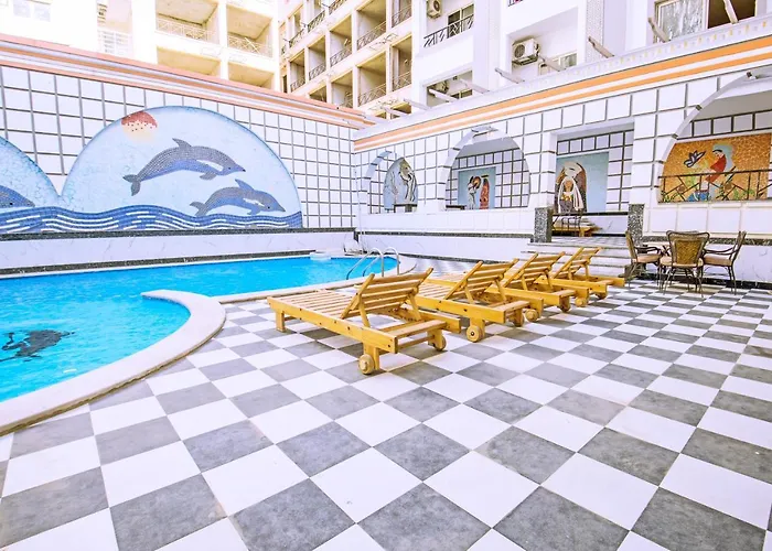 Apartment Rare New Marina Hotspot With Fast Free Wifi, Balcony & Pool Hurghada